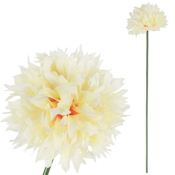 Kunstig hvidløg, cremefarvet - Højde 78 cm