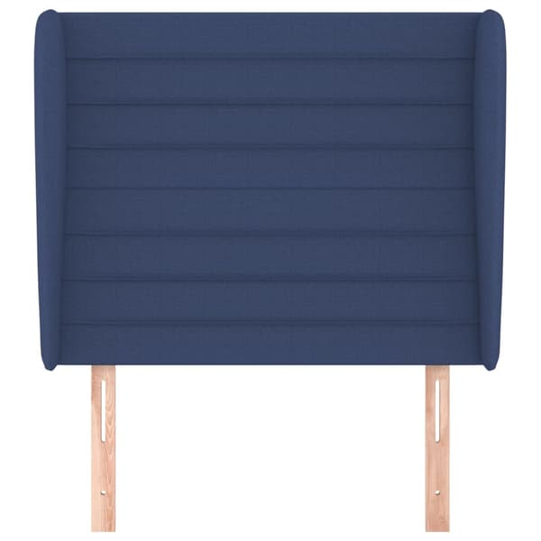 vidaXL Vingad nackstöd blå 103x23x118/128 cm tyg