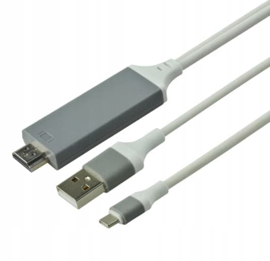 Sovitinkaapeli Lightning HDMI FHD USB iPhone iPad Zenwire ZC-5