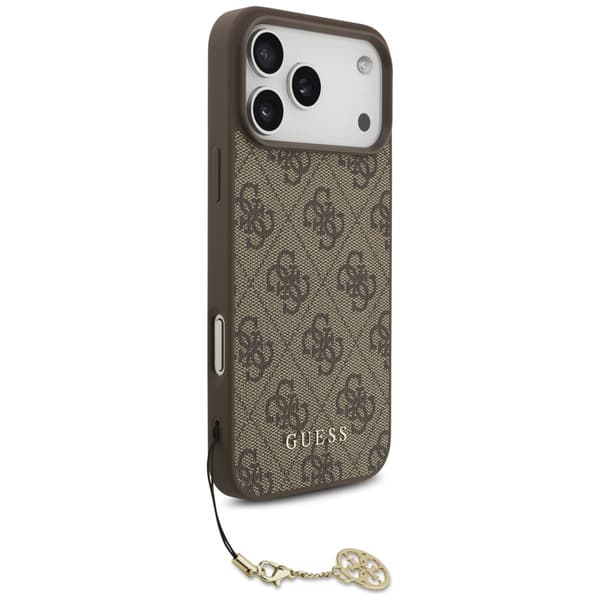 Guess 4G Charms Collection MagSafe-etui til iPhone 17 Pro Max brun