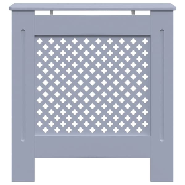 vidaXL Radiatorskydd, MDF, Grå, 78 cm