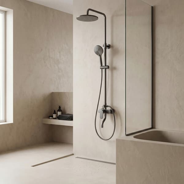 Synligt duschset med pip Tytan Shower Drop Rea