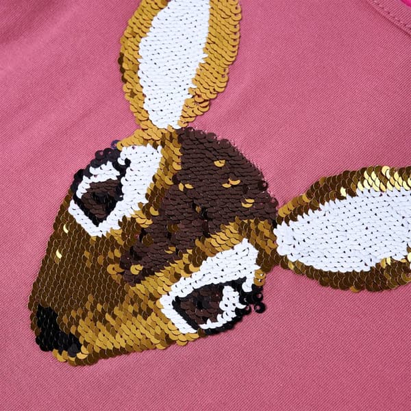 Børne langærmet T-shirt, hindbær, 92