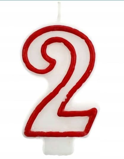PUNAINEN SYNTYMÄPÄIVÄKYNTILÄ KAKUN VUOSIPÄIVÄNUMERO 0–9