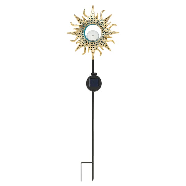 Dekorativ solcellelampe Sun LED - metal havepynt