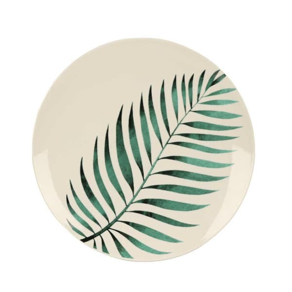 Stor tallerken med blade, 27 cm, mønster 1
