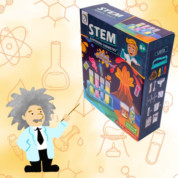 LITTLE CHEMIST UTBILDNINGSKIT 14 VETENSKAPLIGA EXPERIMENT EXPLOSIV VULKAN