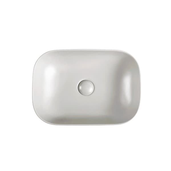LUSSO BORDVASKE 45,5X32,5 CM OVAL LYS GRÅ MAT