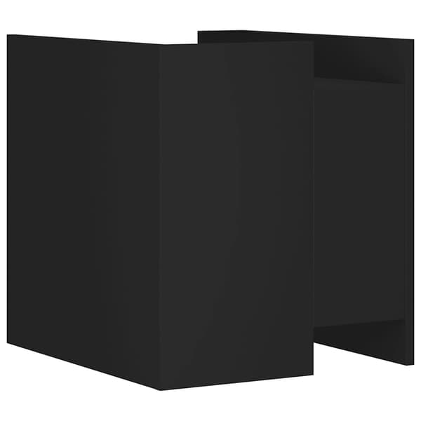 vidaXL sengebord, sort, 45x50x50 cm, træbaseret materiale