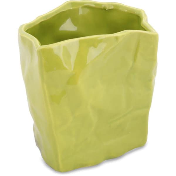 Grøn uregelmæssig vase