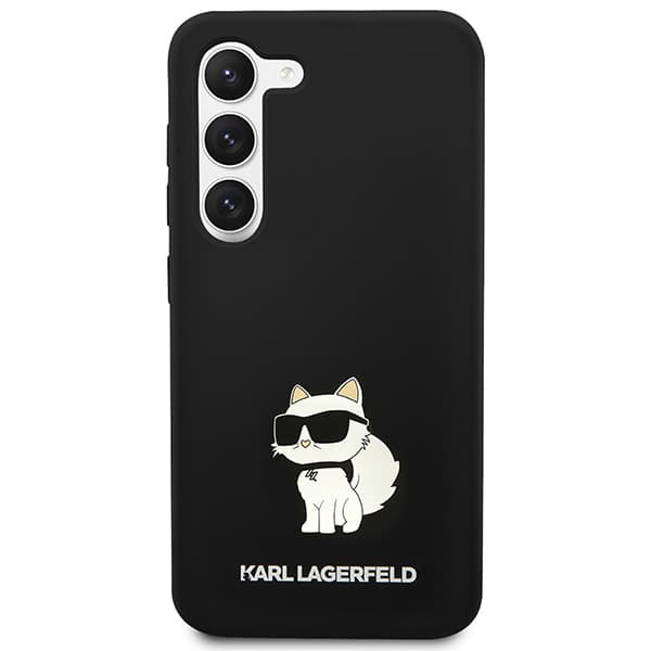 Karl Lagerfeld Silikone Choupette-etui til Galaxy S24, Sort