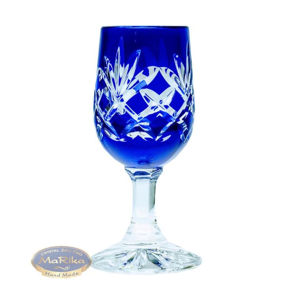 Koboltkrystal vodkaglas 25ml Ananas