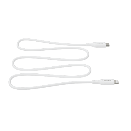 Mophie Essentials - Lightning-kaapeli - USB-C 1m (valkoinen)