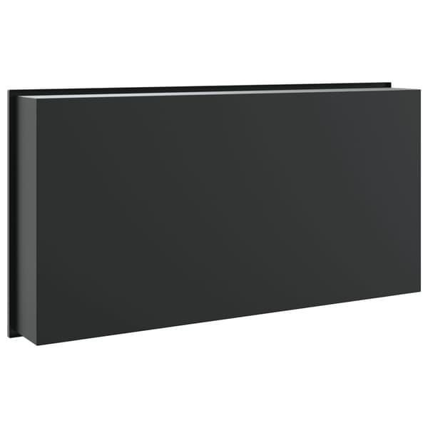 vidaXL brusekabine mat sort 62x32x9 cm rustfrit stål