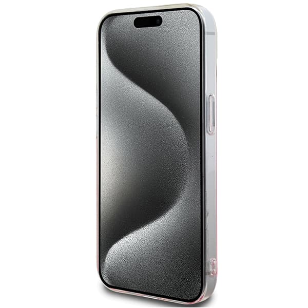 Hello Kitty IML Gradient Electrop Kitty Head-skal till iPhone 15, rosa
