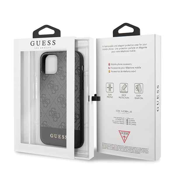 Guess 4G Stripe Collection-skal till iPhone 11 / Xr, grått