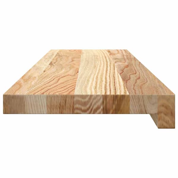 vidaXL vindueskarme 2 stk., ubehandlede, 80x20x2 cm, massivt egetræ