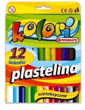 Muovailuvaha 12 väriä PENMATE