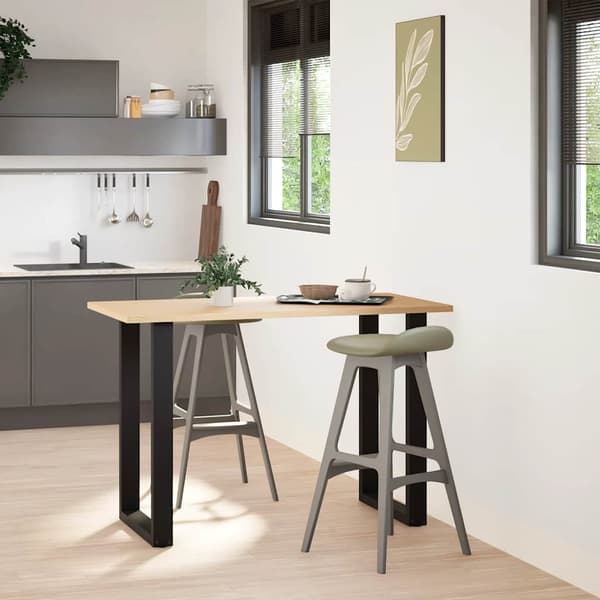 vidaXL sofabordsben, 2 stk., sort, 60x(90-91) cm, stål