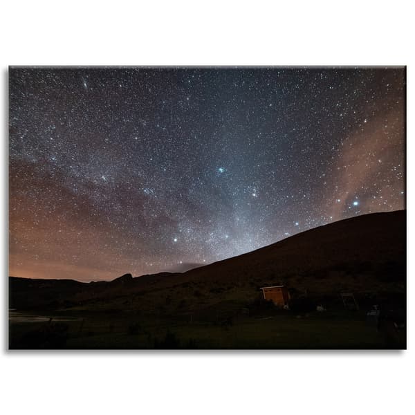 Lærredstryk Rummet Stjernehimmel 70x50