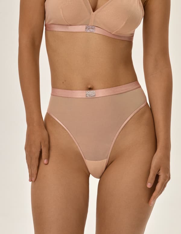 Othilia stringtrusser - beige L