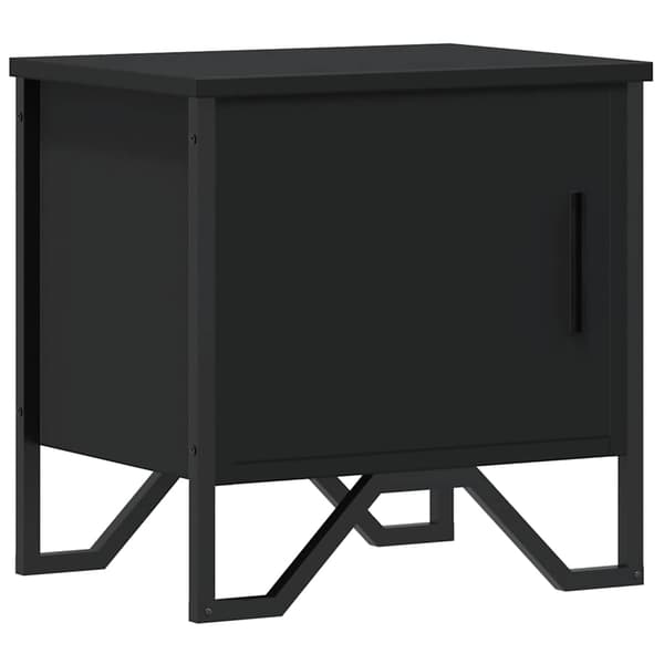vidaXL sengebord, sort, 40x30x40 cm, træbaseret materiale