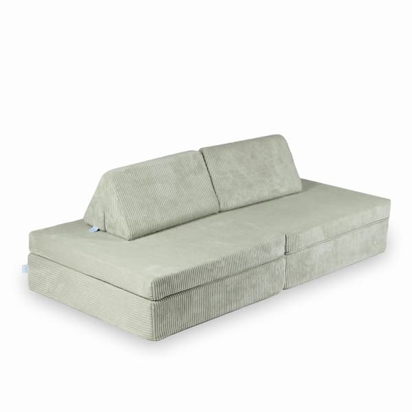 Montessori Comfort Corduroy Grå Leksoffa