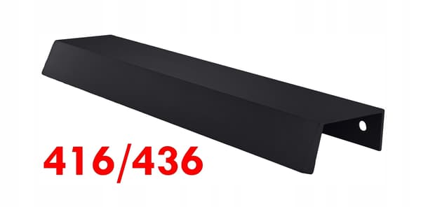 Møbelgreb kant sort MAT 43,6 cm loft light holdbar UA09