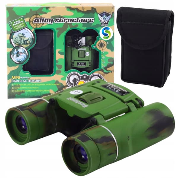 Børnekikkert camouflage 8x21 + etui Z3310