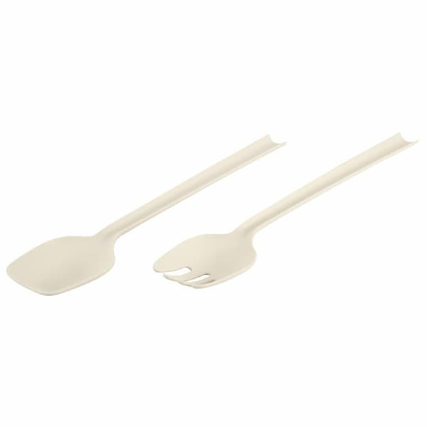 Bestickset i gräddfärgad sallad 29 cm