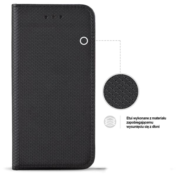 Etui til Samsung Galaxy S9 G960 LUKKET SMART MAGNETETUIL SORT+GLAS