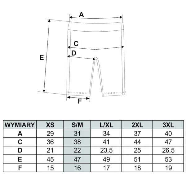 MORAJ 3XL sorte højtaljede cykelshorts