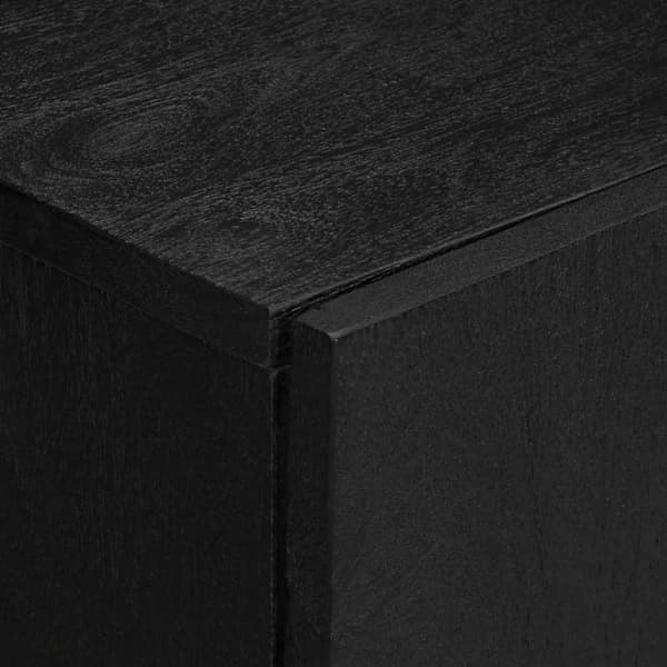 vidaXL skab, sort, 60x33x75 cm, træbaseret materiale