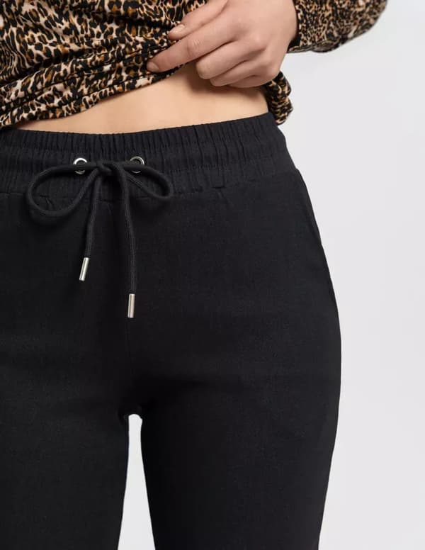 Damebukser Lige, Elastik, Komfortabel, Moderigtig, MORAJ XXL/3XL, SORT