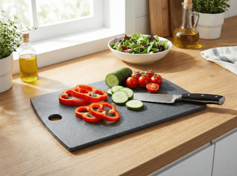 GET FIT PLASTSKÄRBRÄDA 38,5X24CM MARMOR -BEN