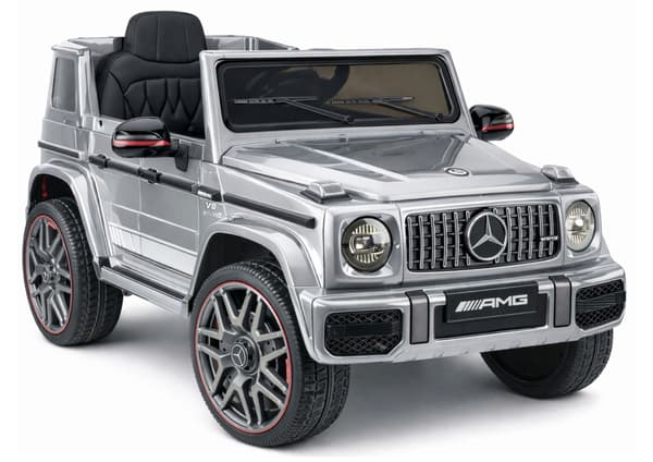 Mercedes AMG G 63 Silverlackerad Batteridriven Bil