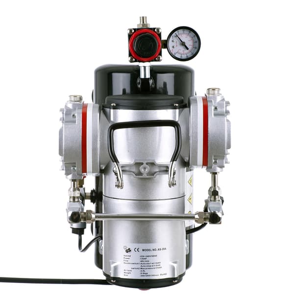TOSTEMPELS AIRBRUSH KOMPRESSOR 3L FLASKE EFFEKTIV KOMPRESSOR AUTO STOP