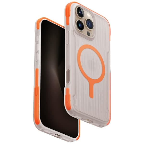 UNIQ Combat Active -kotelo iPhone 16 Pro Maxille, Magclick-lataus, oranssi