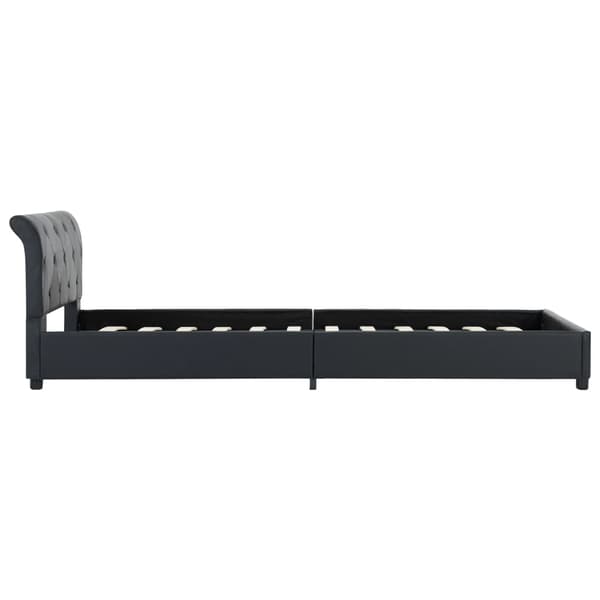 vidaXL sengestel sort kunstlæder 100 x 200 cm