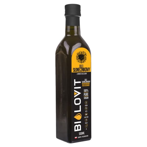 Bilovit - Kallpressad solrosolja - 500 ml