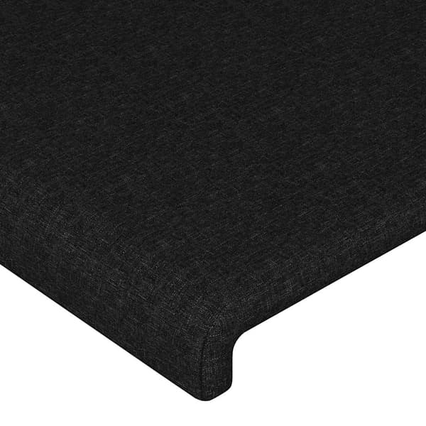 vidaXL sengegavl sort 80x5x78/88 cm stof
