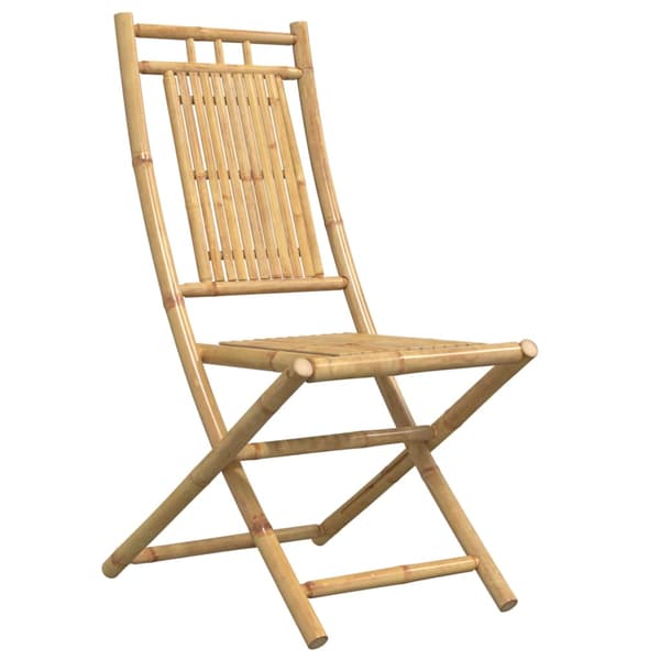 vidaXL Hopfällbara trädgårdsstolar, set om 4, 46x66x99 cm, bambu