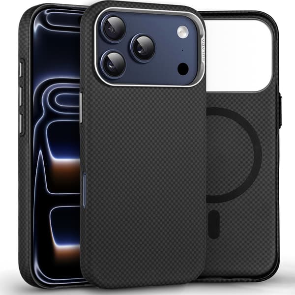 SULADA-kuori iPhone 17 Pro Maxille MagSafella - titaanimusta