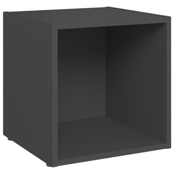 vidaXL TV-skabe, sæt med 4, grå, 37x35x37 cm, spånplade