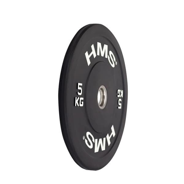 Olympisk støddæmperplade 5 kg sort BBR05 HMS