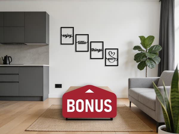 STOR VÄGGDEKORATION "3D-BLOMMOR TRIPTYK" + EXTRA 3D-BLOMMOR TABLETTER 150 X 80 CM