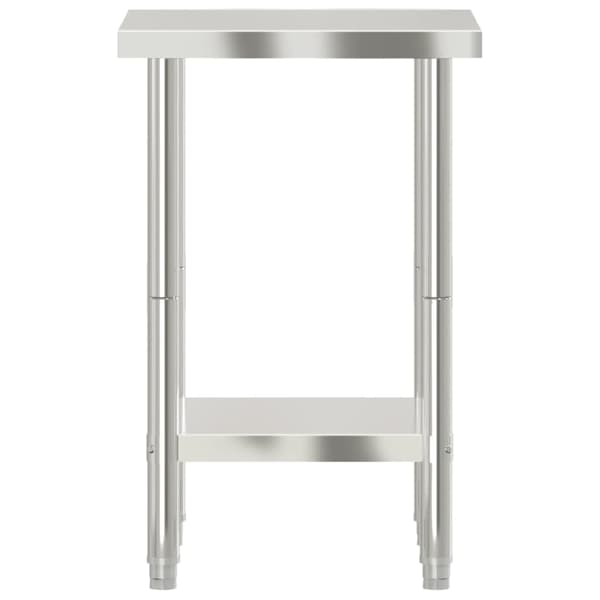 vidaXL køkkenbord 55x55x85 cm rustfrit stål