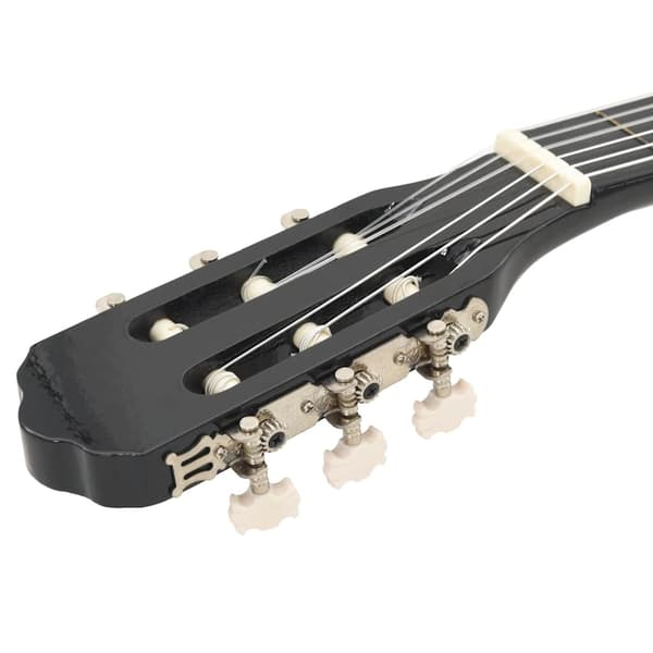 vidaXL Klassisk gitarr med cutaway, 6 strängar och equalizer, svart