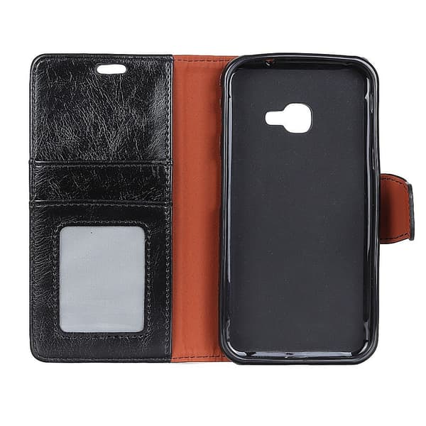 Læderpung til Samsung Galaxy Xcover 4/4S - sort