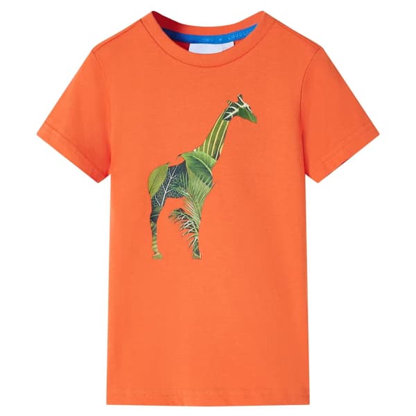 Børne-T-shirt, lys orange, 116